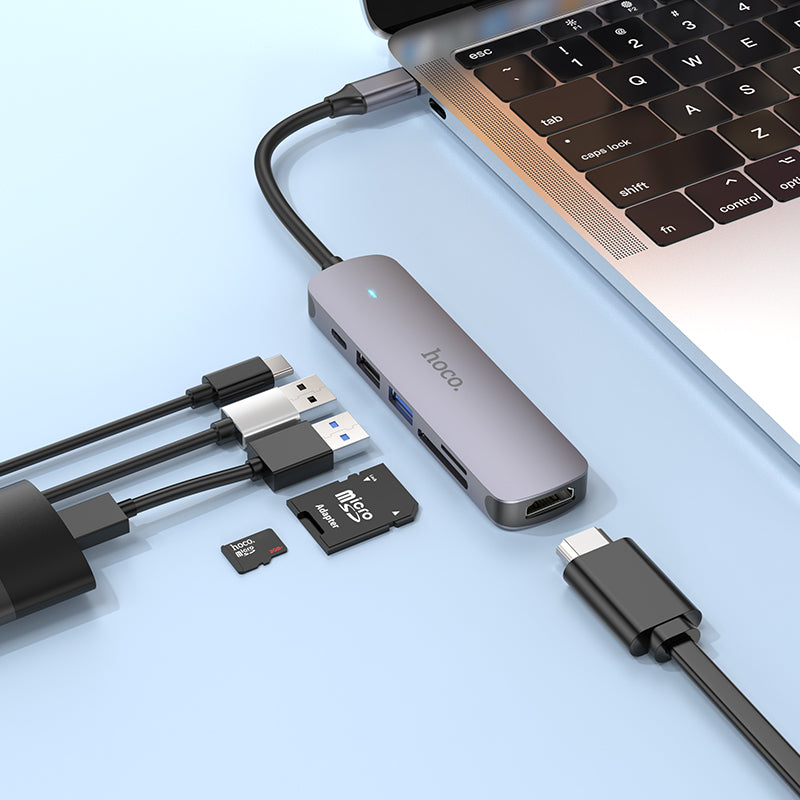 HB28 6-in-1 Type-C Multi-function Adapter