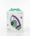 Cat Ear LED Wireless Bluetooth Headphones for Kids