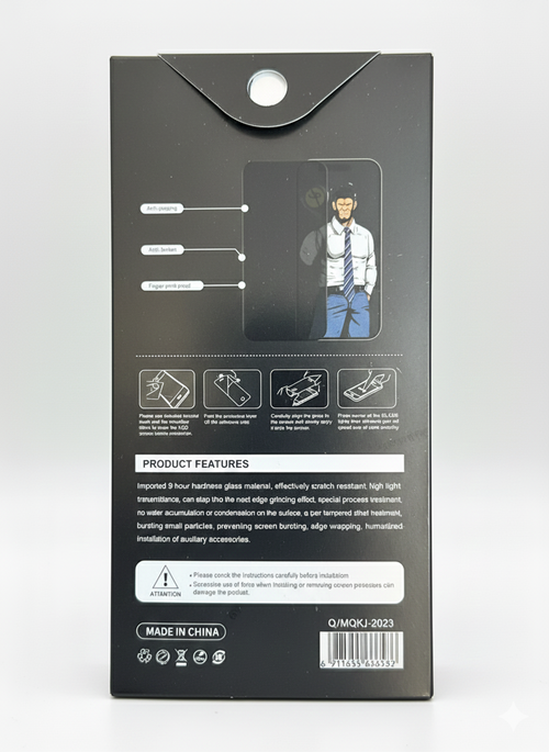 Privacy Tempered Glass Screen Protector - 9H Anti-Peeping [Pack of 10]