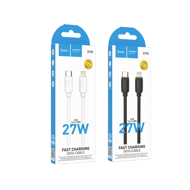 hoco  X115 Surpass Type-C to iP 27W PD Fast Charging Cable