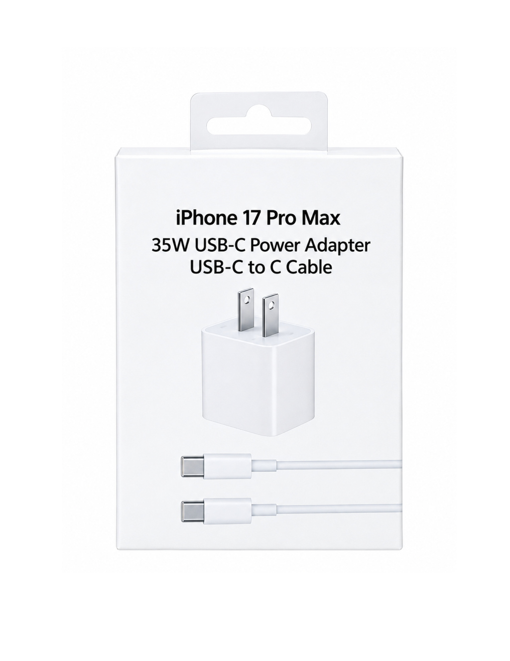 35W USB-C Power Adapter with USB-C to USB-C Cable