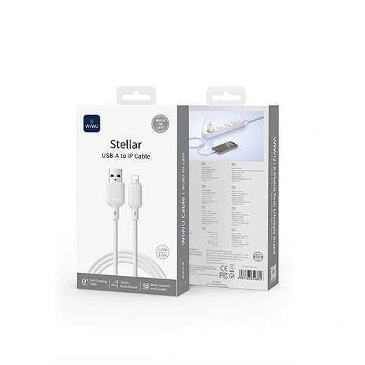 WiWU Stellar Series Silicone USB-A to iP Cable (1M) – Ultra-Durable & Skin-Friendly